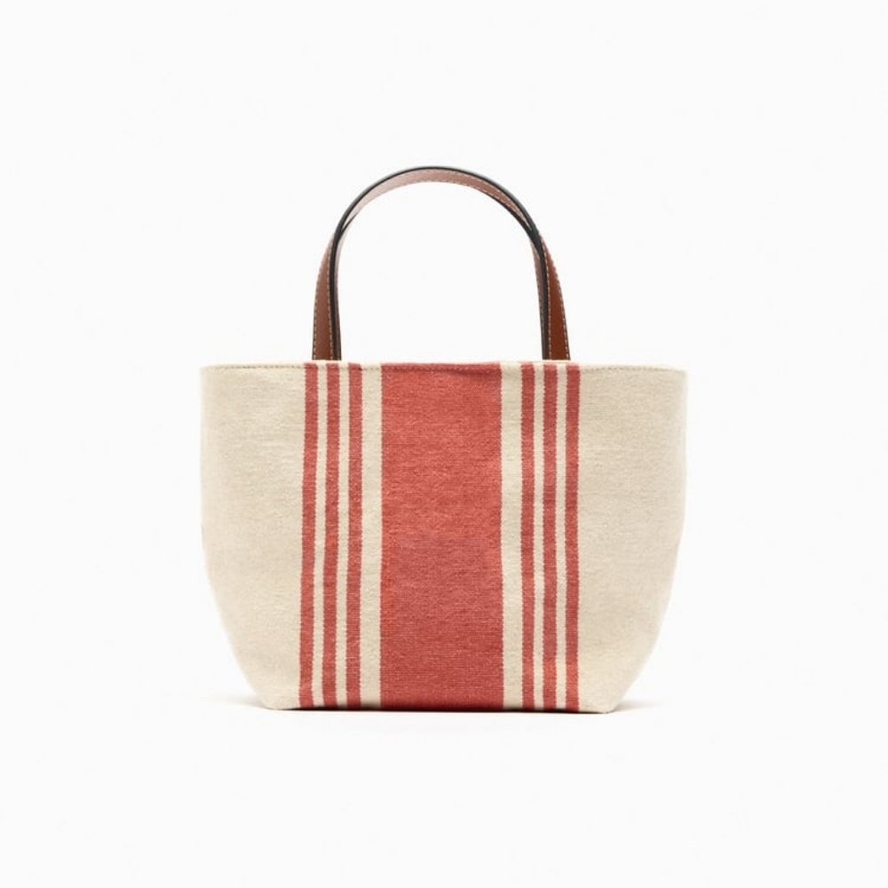ZARA LIMITED EDITION FABRIC MINI TOTE BAG
